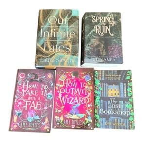 Romantasy Book Bundle Witchy Fantasy Fae Magic Hardcover Paperback
